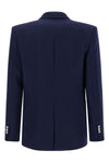 double-breasted grain de poudre blazer