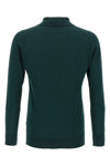 john smedleys sea fine knit cotton finchley polo shirt (30 gauge)  island