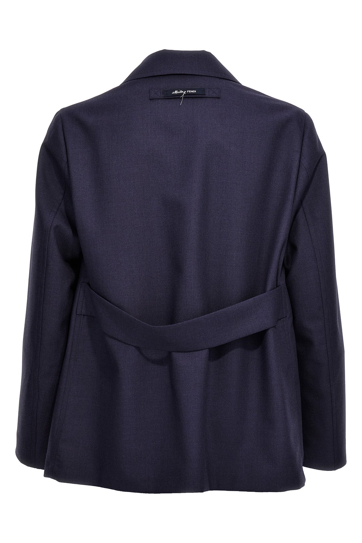 single-breasted wool jacket