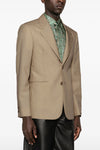 single-breasted wool blazer