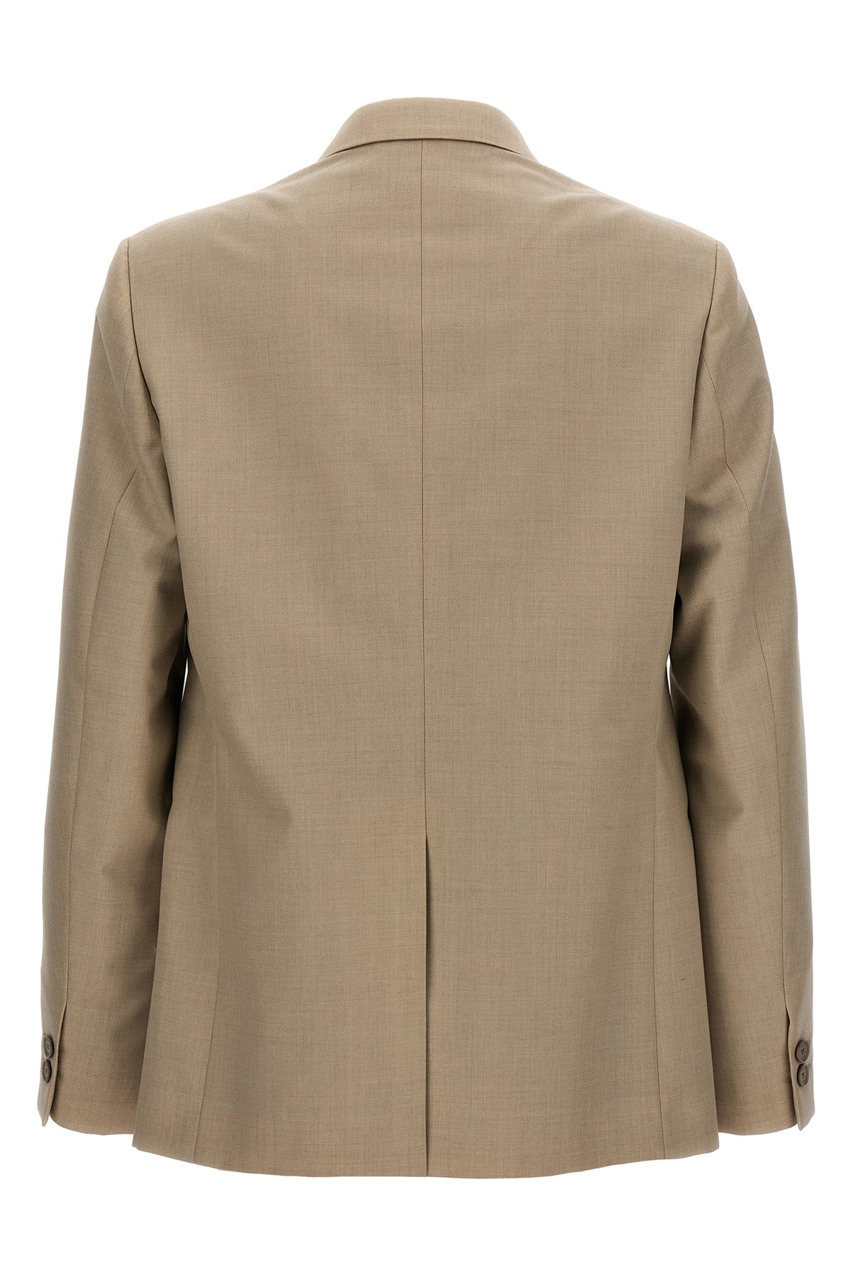 single-breasted wool blazer