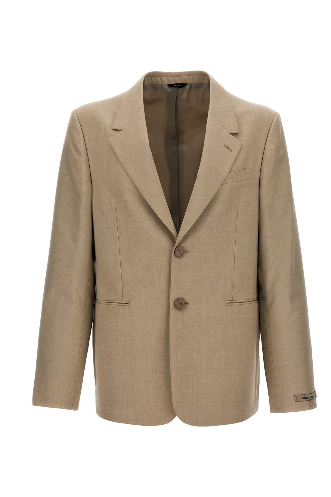 FENDI 46 single-breasted wool blazer