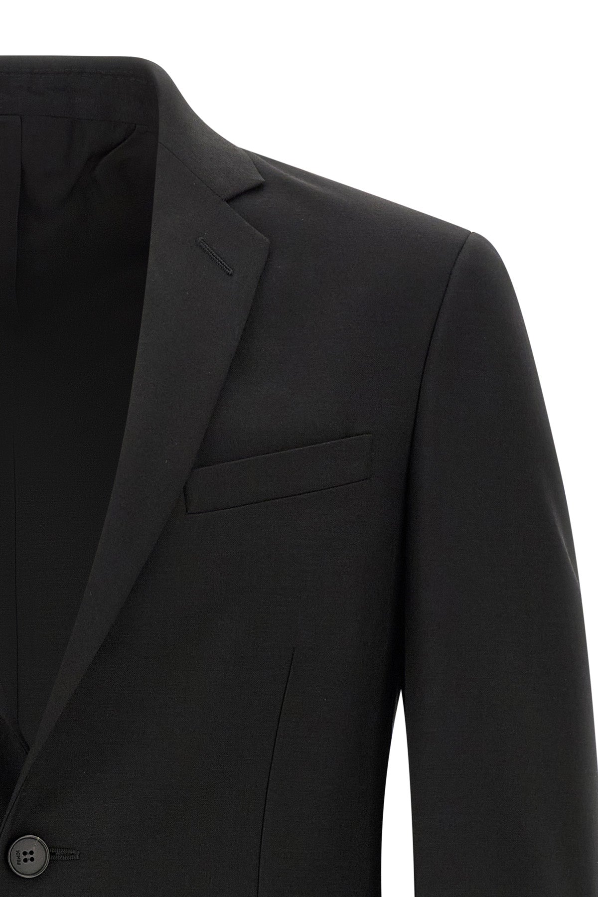 the fendi black kid mohair blazer