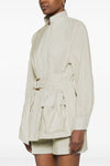 cotton and silk blouson