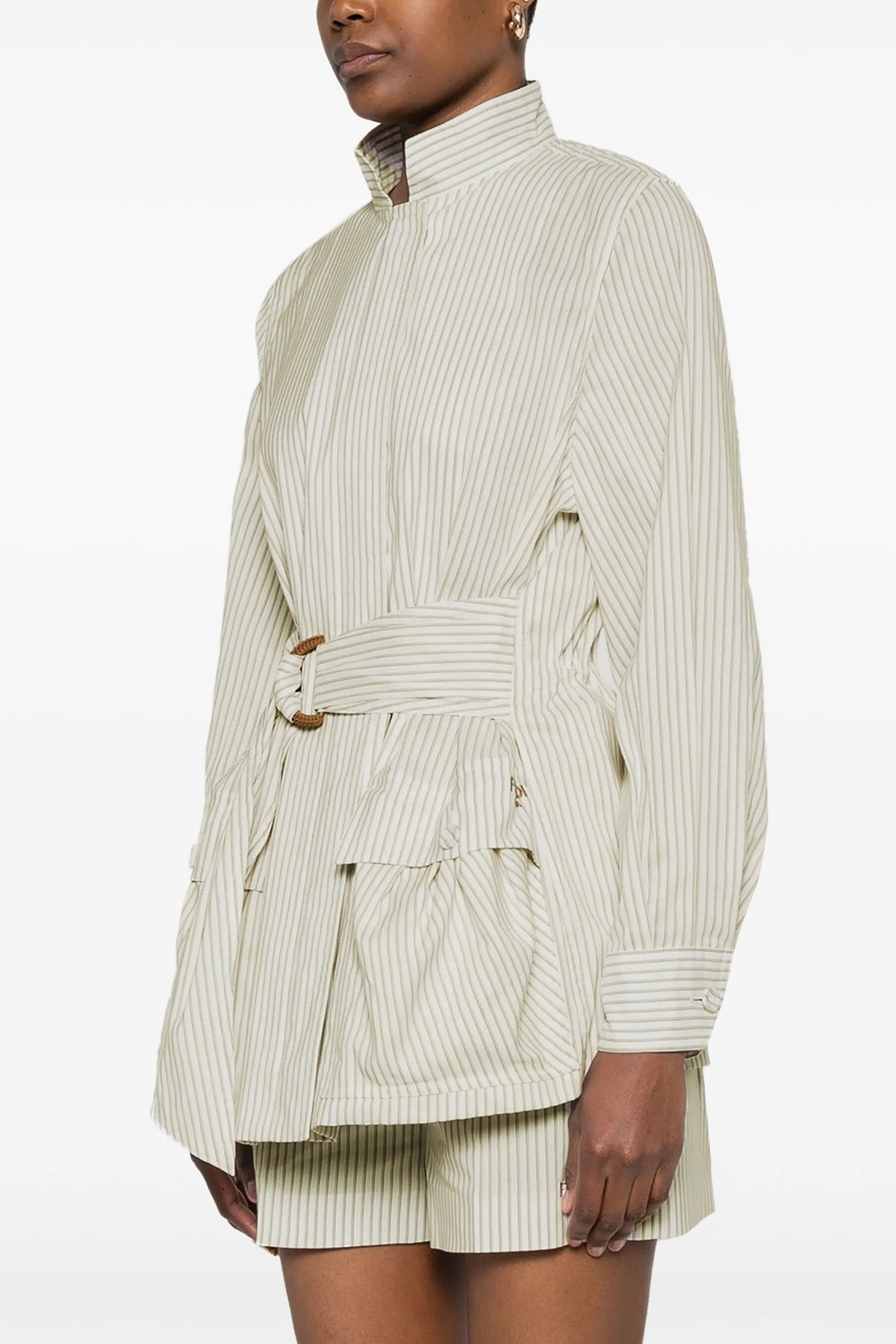 cotton and silk blouson