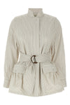cotton and silk blouson