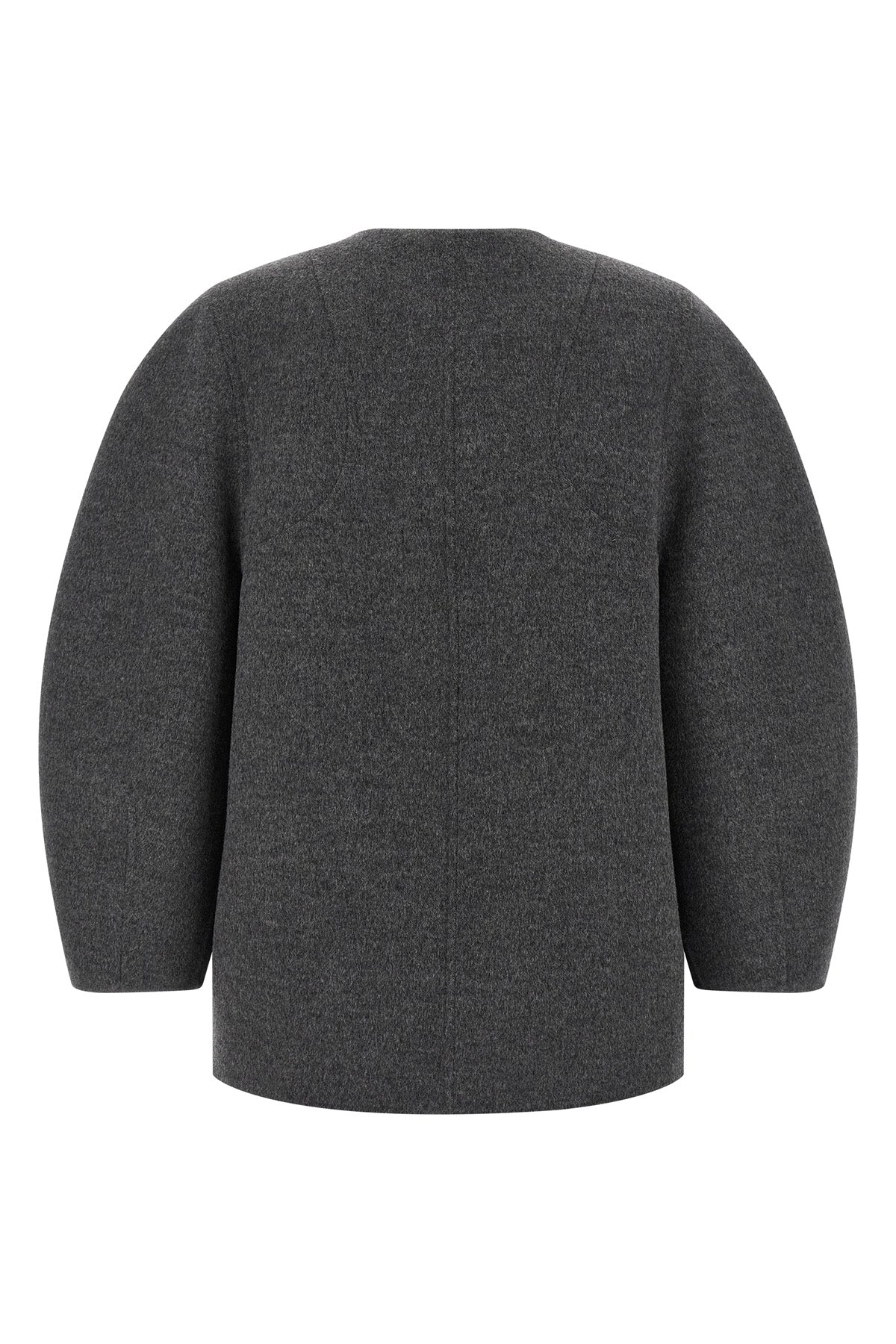 double mélange wool fabric blouson