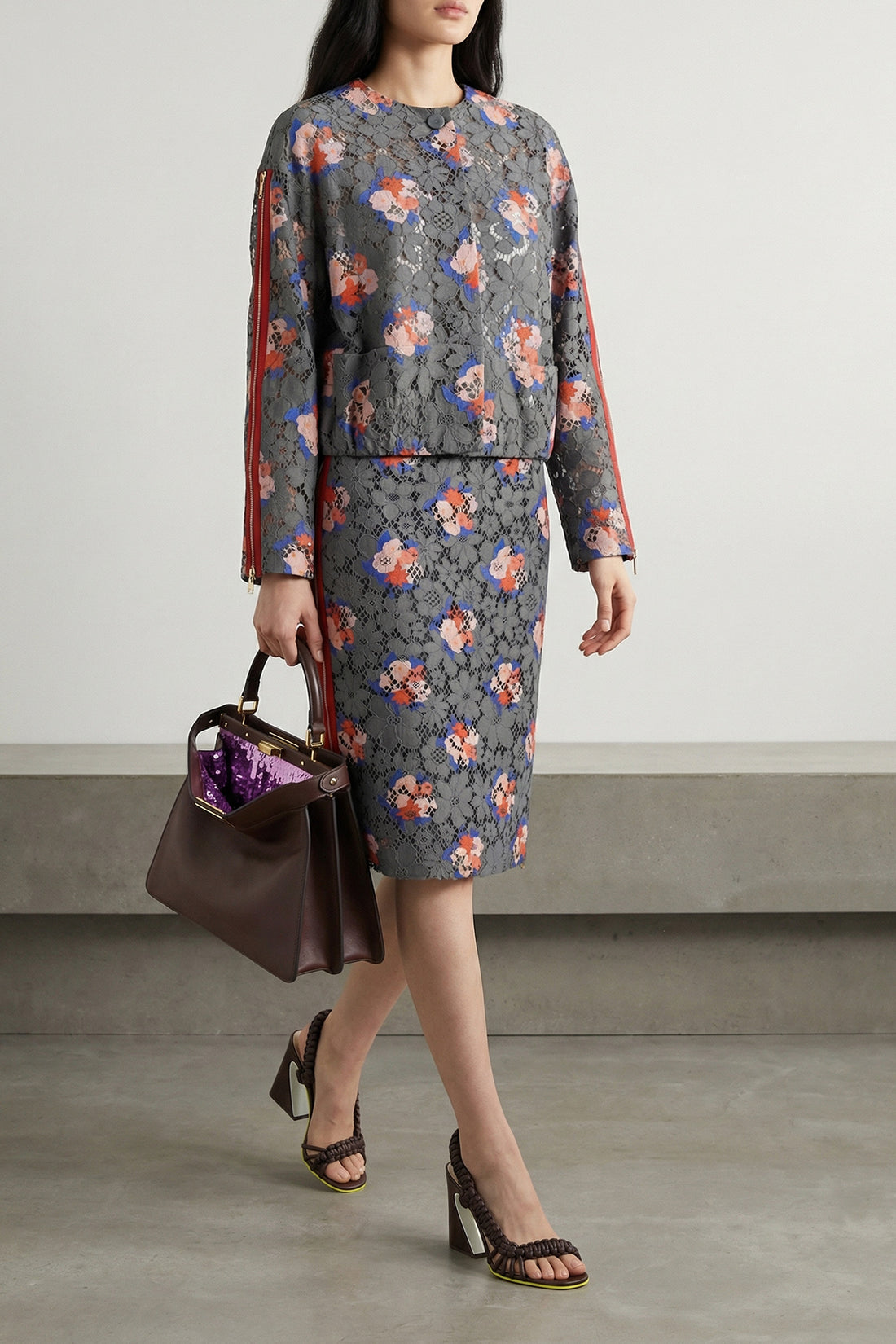 FENDI 40 lace blazer