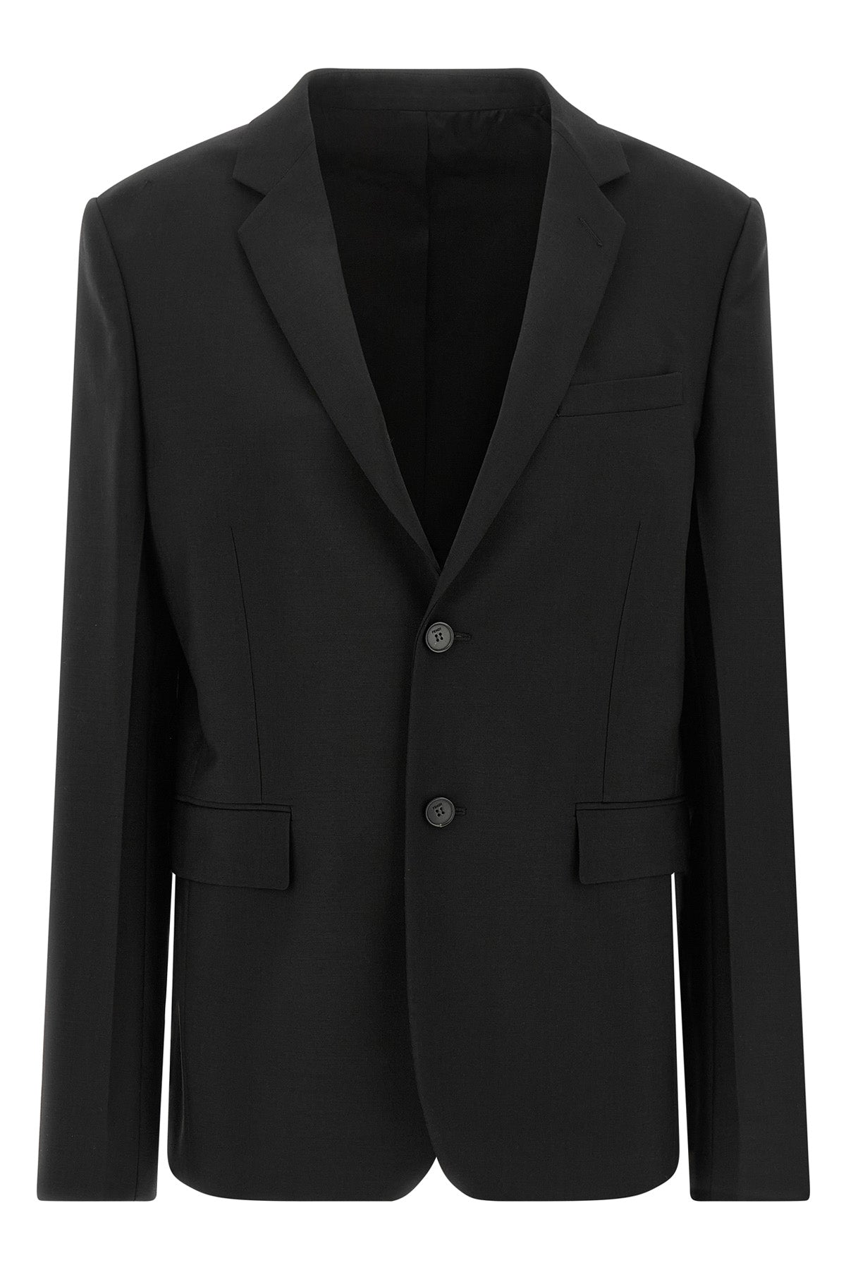 the fendi blazer in kid mohair and virgin wool blend redefines the codes of cont