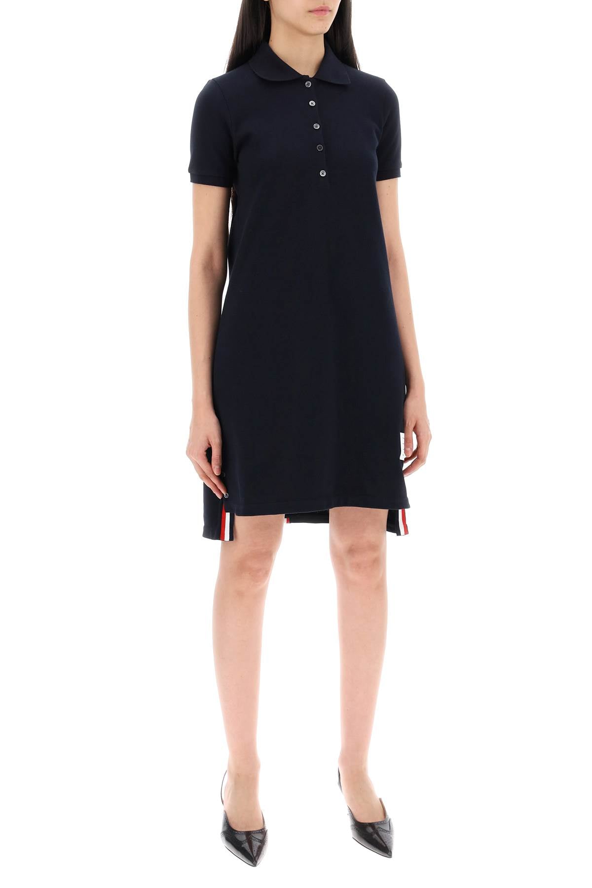 rwb striped polo dress with band