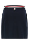 piqué cotton miniskirt