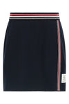 piqué cotton miniskirt