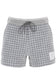 check tweed sweatshorts