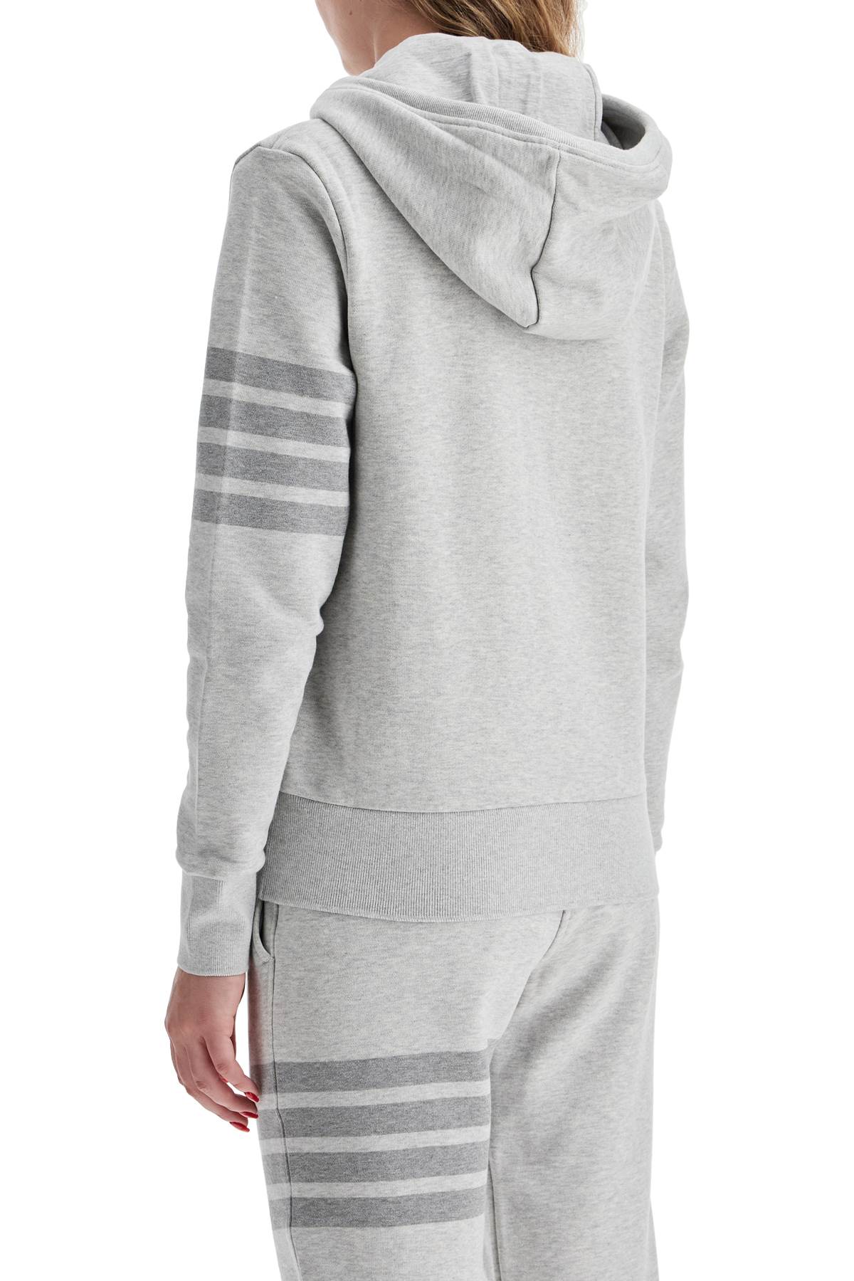 4-bar hoodie with zipper and