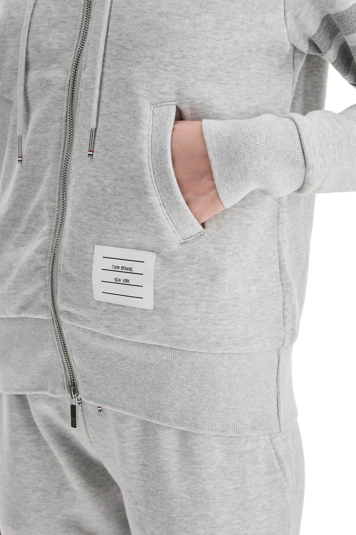 4-bar hoodie with zipper and