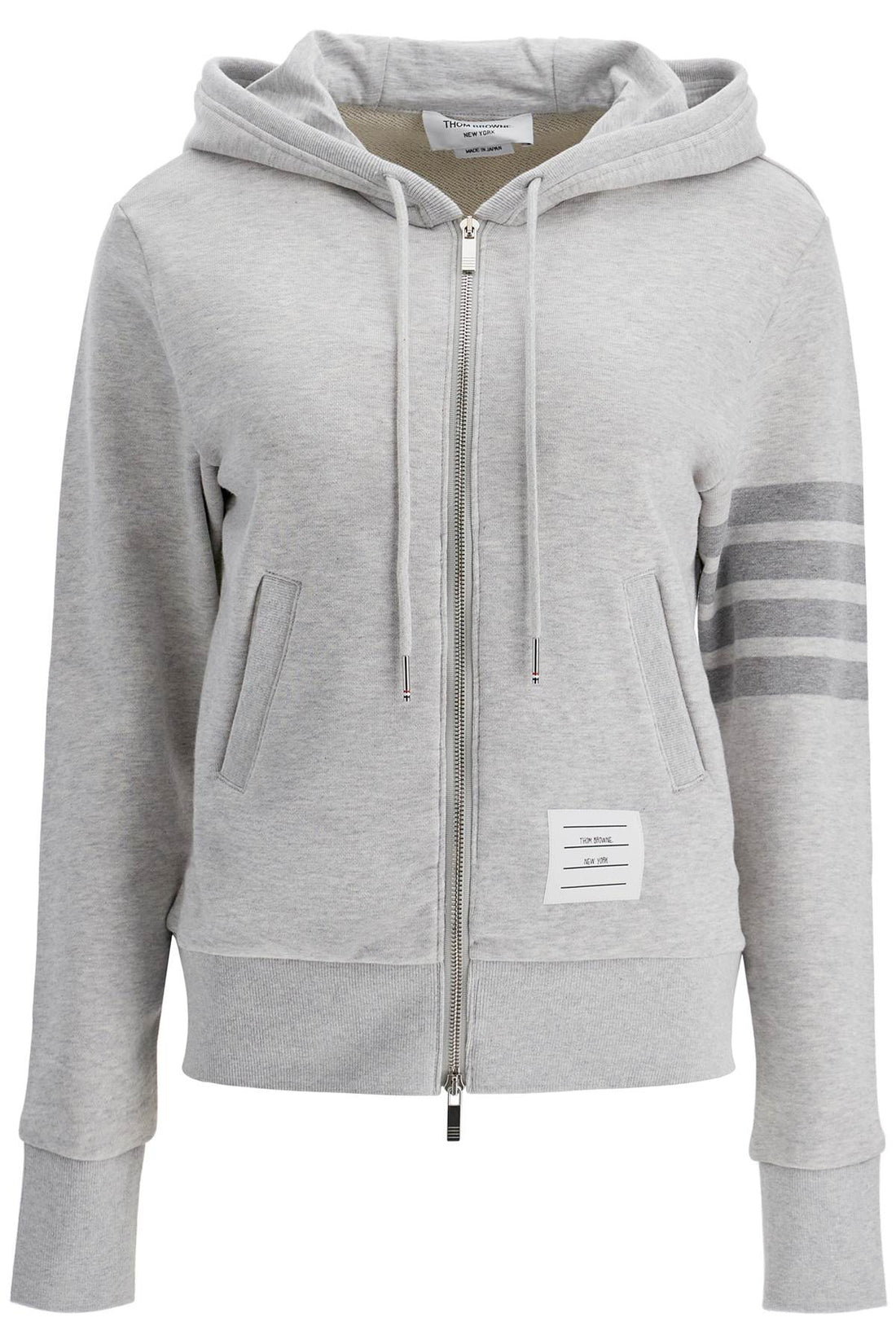 4-bar hoodie with zipper and