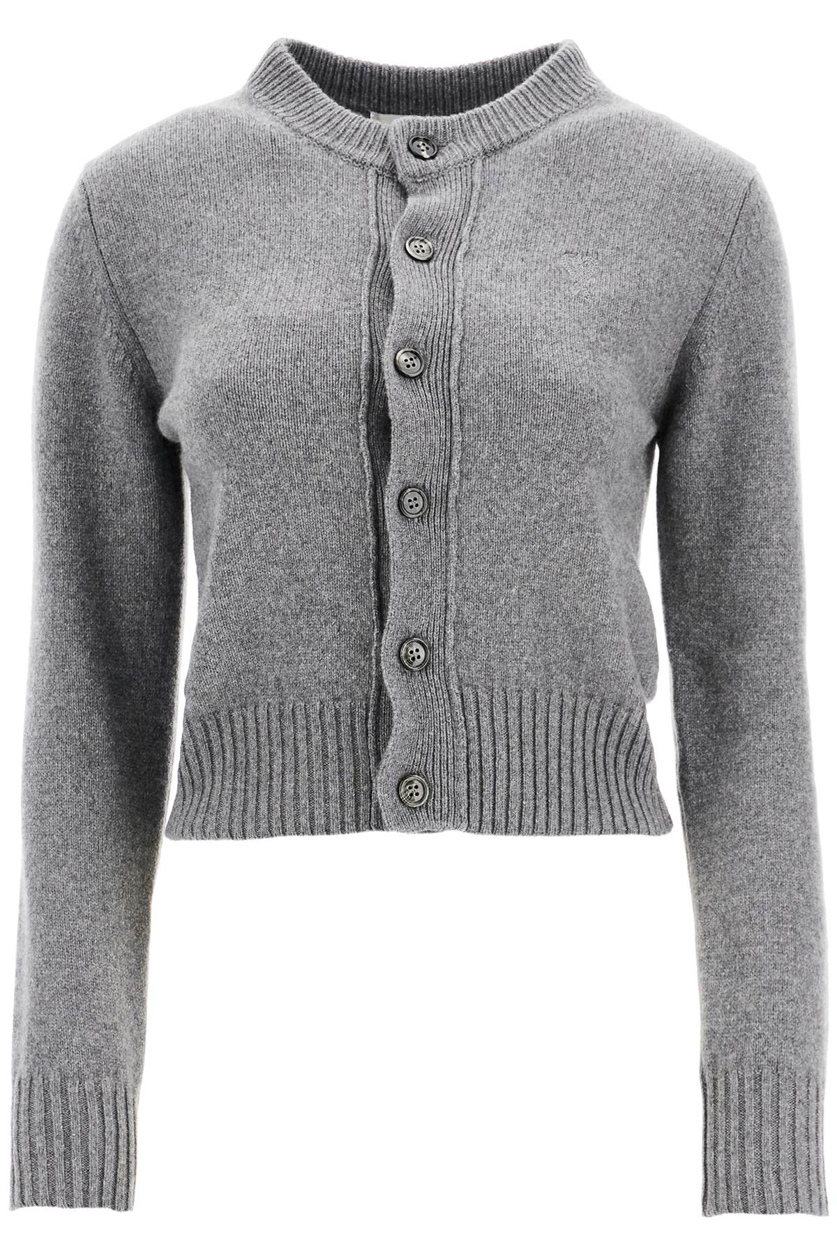 cashmere crewneck cardigan