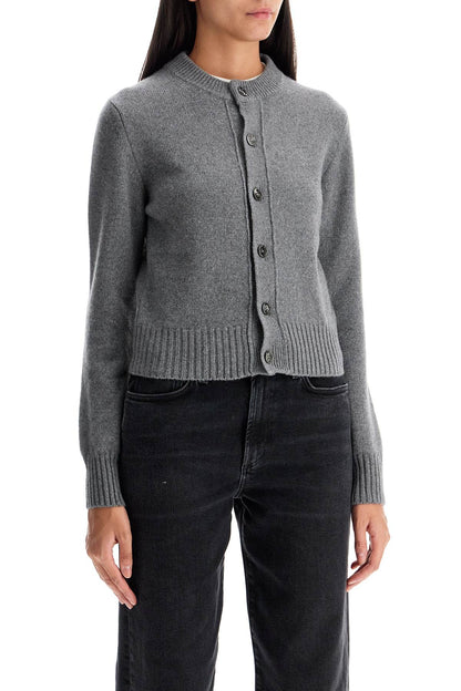 cashmere crewneck cardigan