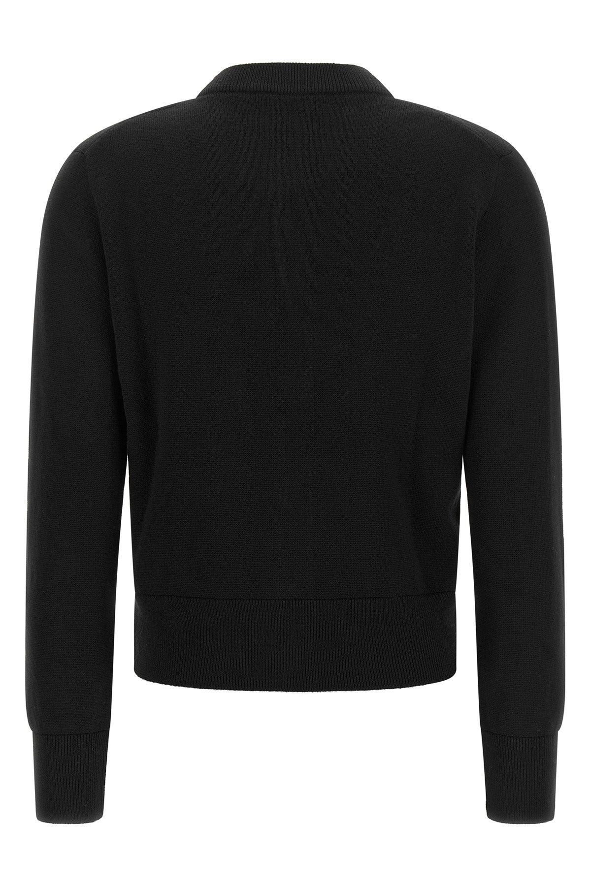 the ami paris crewneck cardigan sets a new standard for everyday knitwear throug
