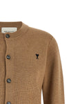the ami paris crew neck cardigan sets new standards for luxury knitwear through