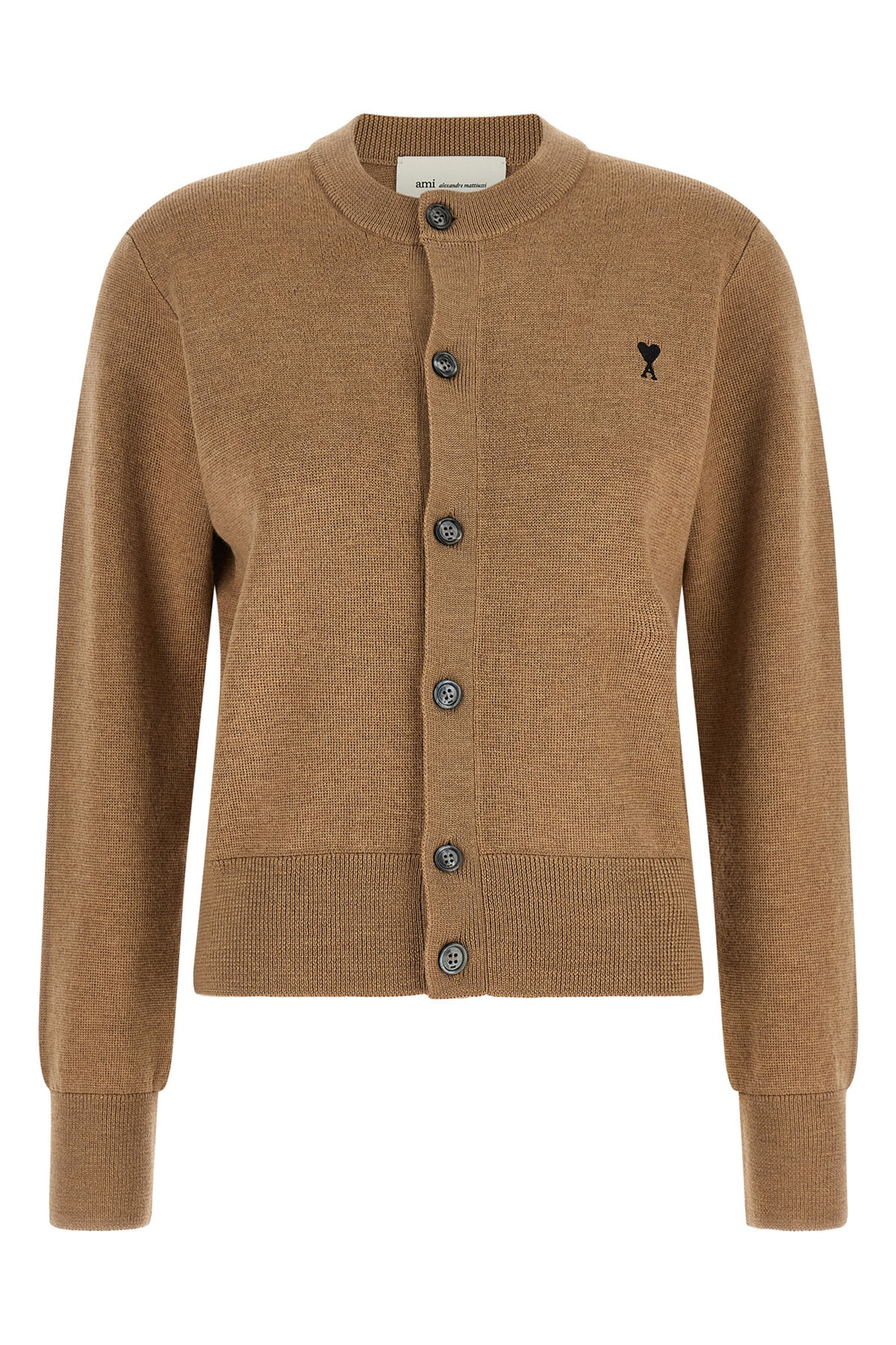 AMI PARIS L the ami paris crew neck cardigan sets new standards for luxury knitwear through