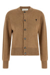 the ami paris crew neck cardigan sets new standards for luxury knitwear through