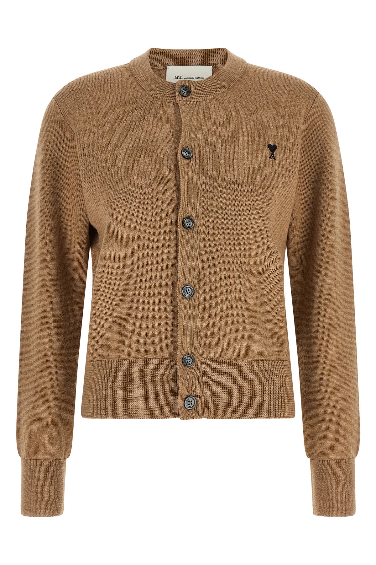 the ami paris crew neck cardigan sets new standards for luxury knitwear through