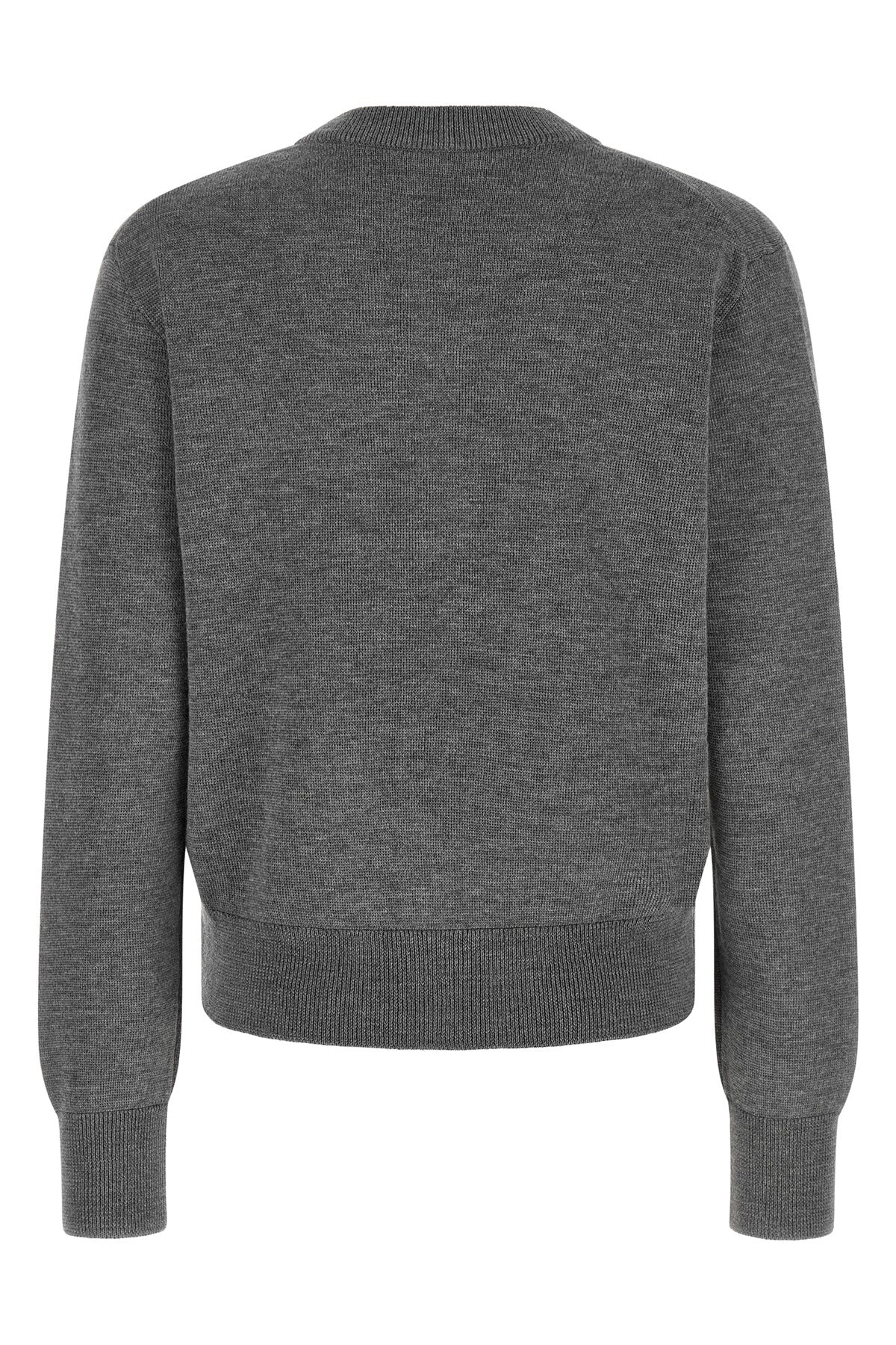 the ami paris crew neck cardigan embodies the essence of everyday luxury through