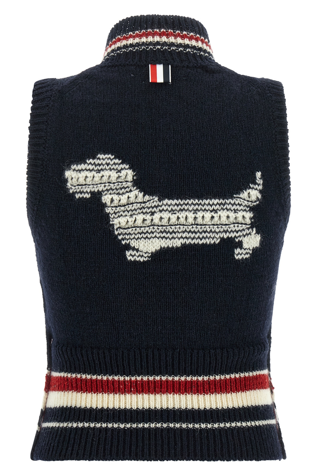 THOM BROWNE 38 the thom browne vest is made of a fine blend of wool and mohair