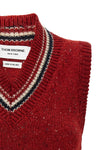 the thom browne vest defines a new perspective on knitwear through a structured