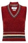 the thom browne vest defines a new perspective on knitwear through a structured
