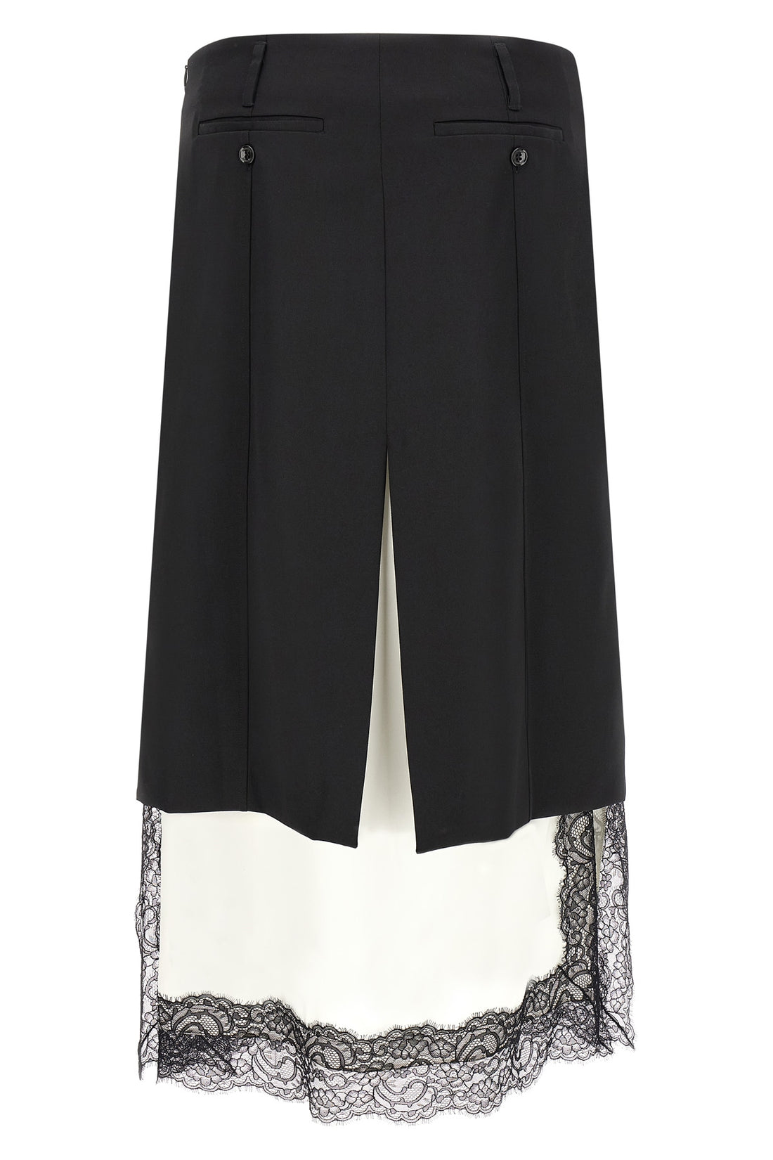 MISENITHE 38 the misenithe skirt redefines the codes of classic tailoring through a play of b