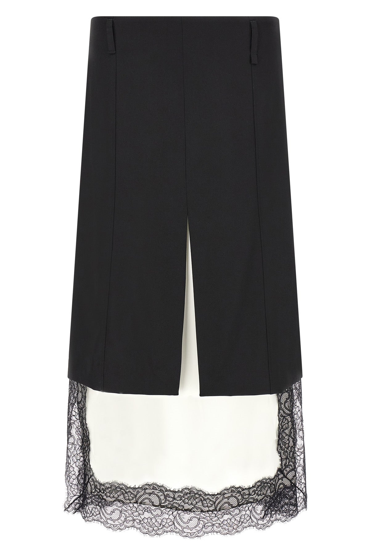 the misenithe skirt redefines the codes of classic tailoring through a play of b