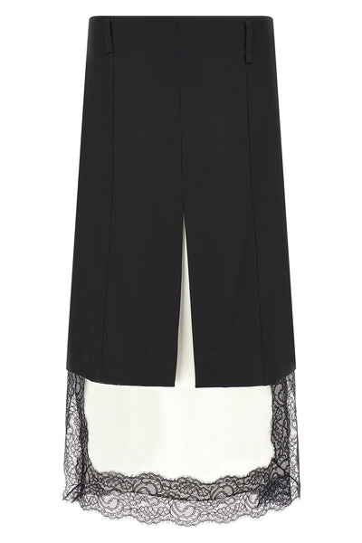 the misenithe skirt redefines the codes of classic tailoring through a play of b