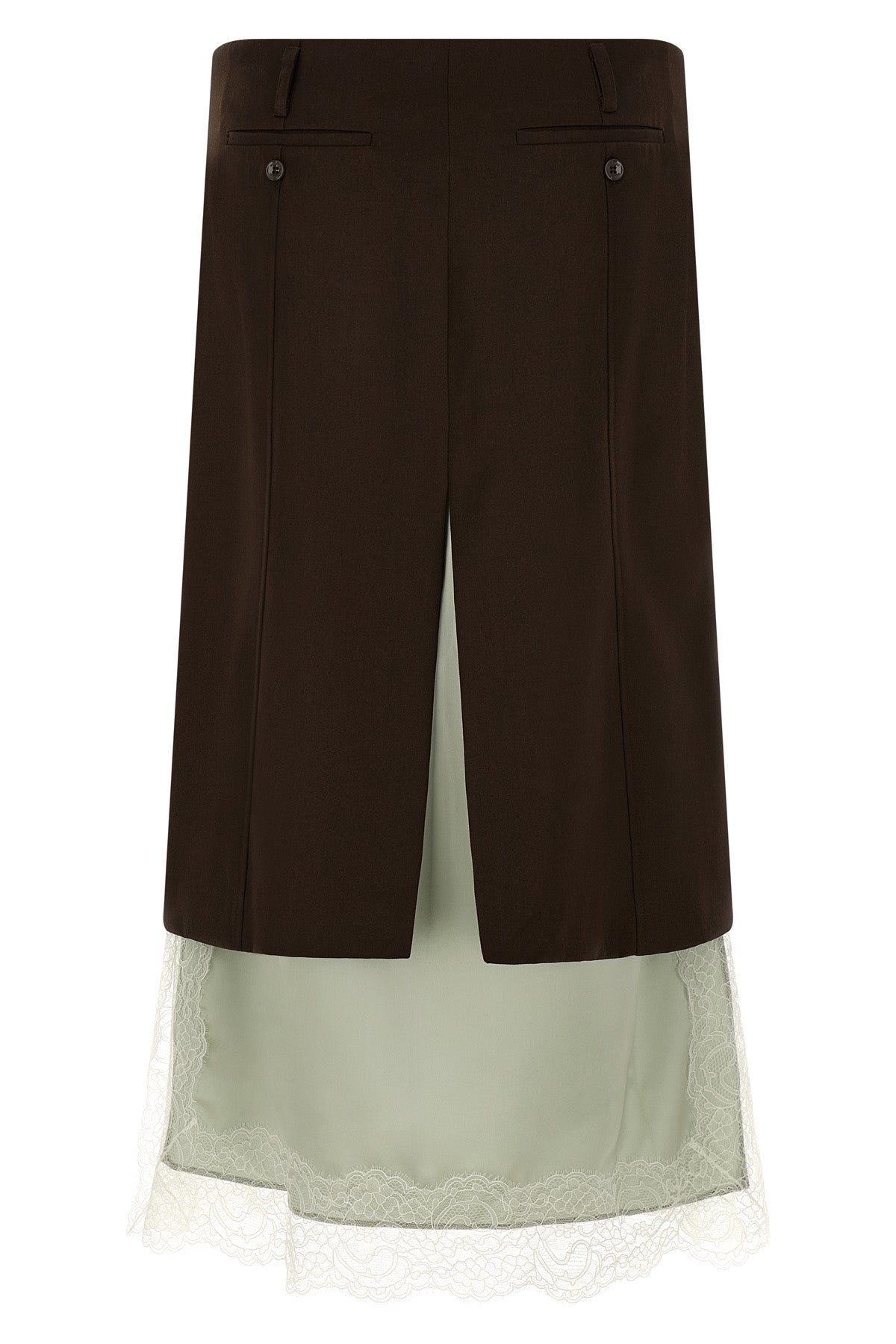 the misenithe lila skirt redefines the codes of tailoring through a sophisticate