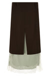 the misenithe lila skirt redefines the codes of tailoring through a sophisticate