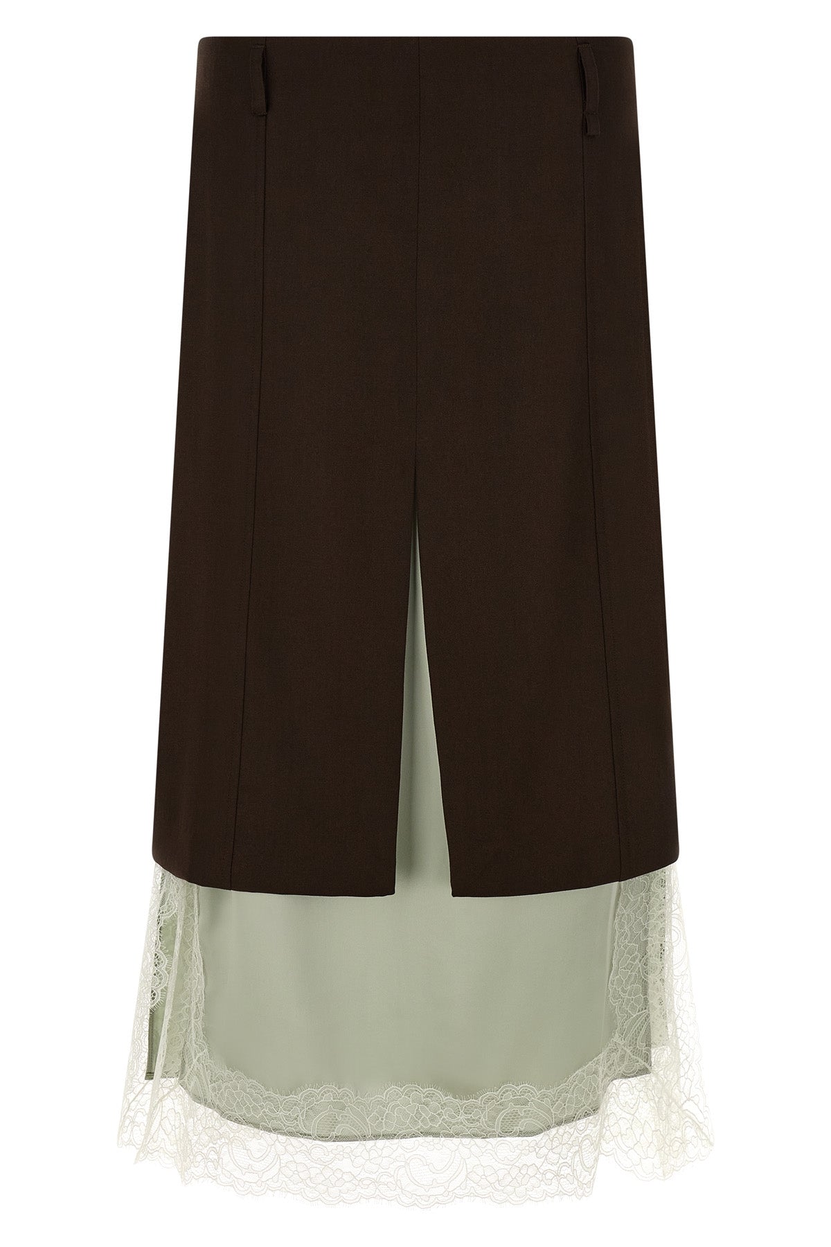 the misenithe lila skirt redefines the codes of tailoring through a sophisticate