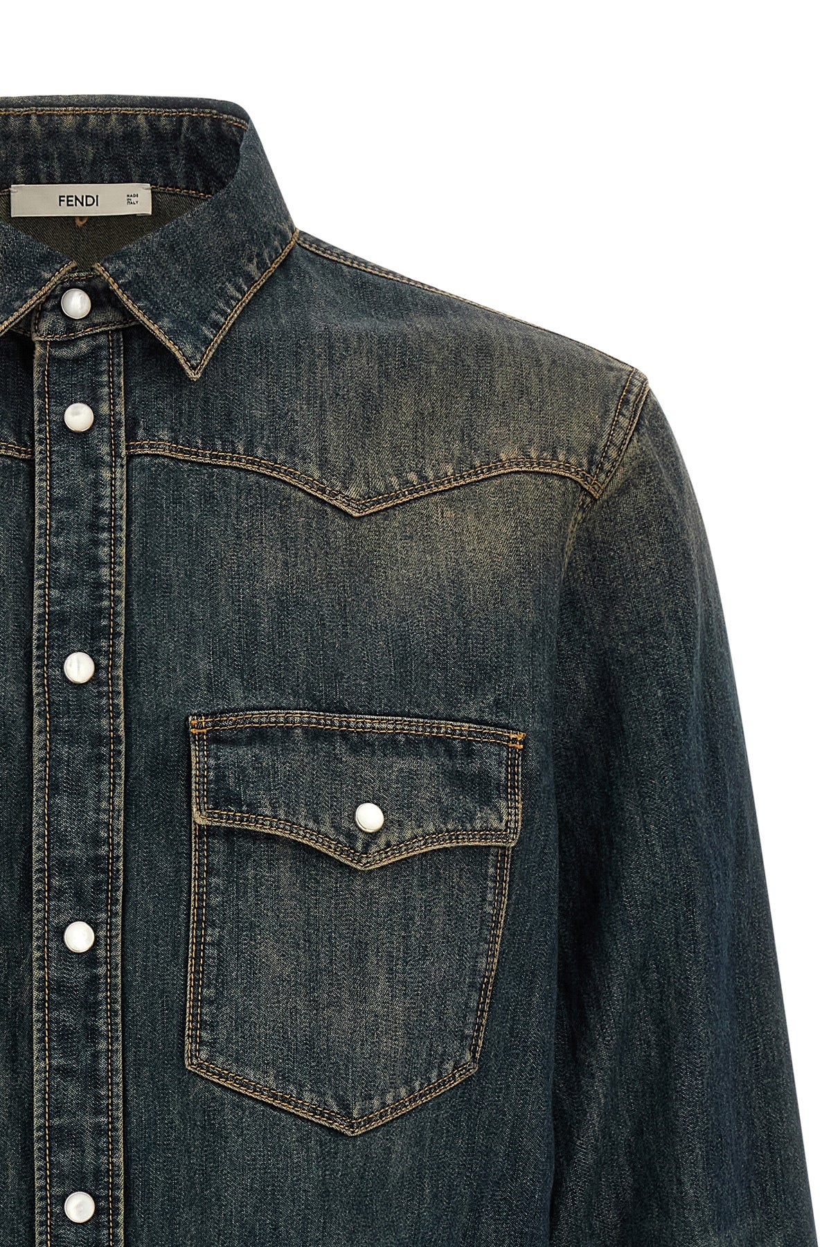 the fendi shirt in bananatex® denim medium weight treated