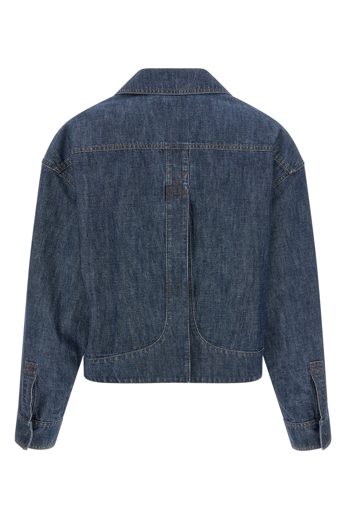 the fendi chambray denim jacket defines the contemporary outerwear through a pre