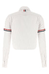 the thom browne cropped shirt reinterprets the codes of classic tailoring throug