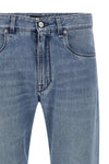 stonewashed cotton denim jeans