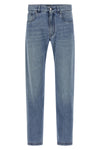 stonewashed cotton denim jeans