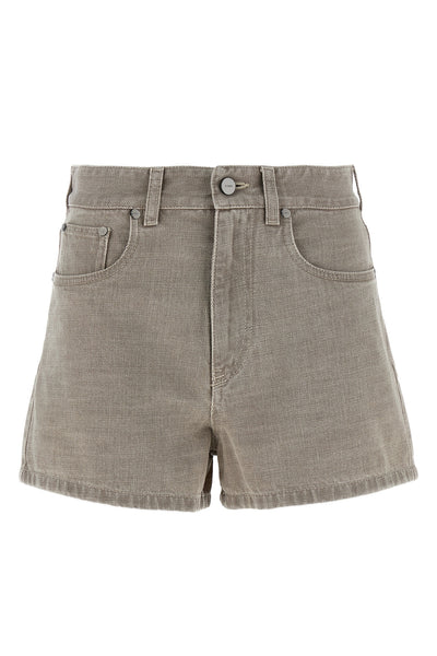 cotton denim shorts