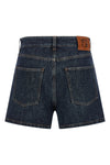ff padded denim shorts