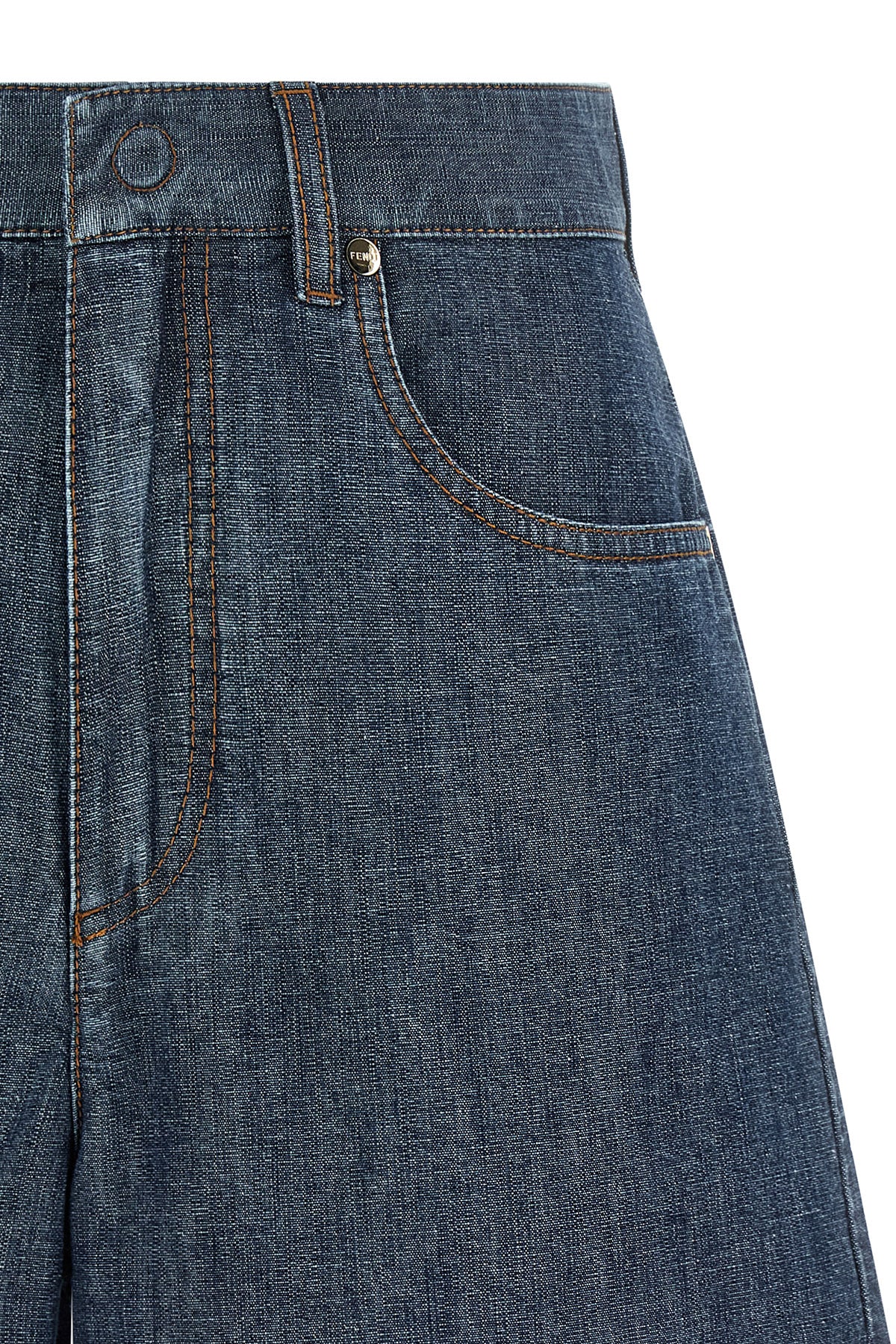 the fendi chambray denim short redefines casual wear through a sartorial luxury