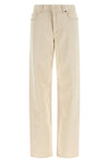 ff reverse garment-dyed cotton denim jeans