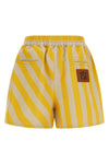 cotton and linen blend shorts