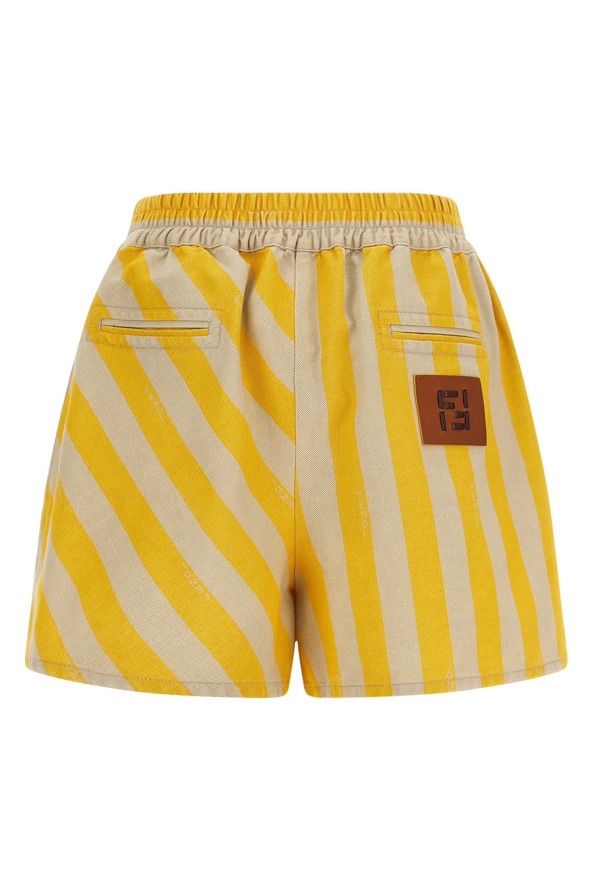 cotton and linen blend shorts
