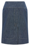 the fendi chambray denim skirt defines a new sartorial aesthetic through clean l