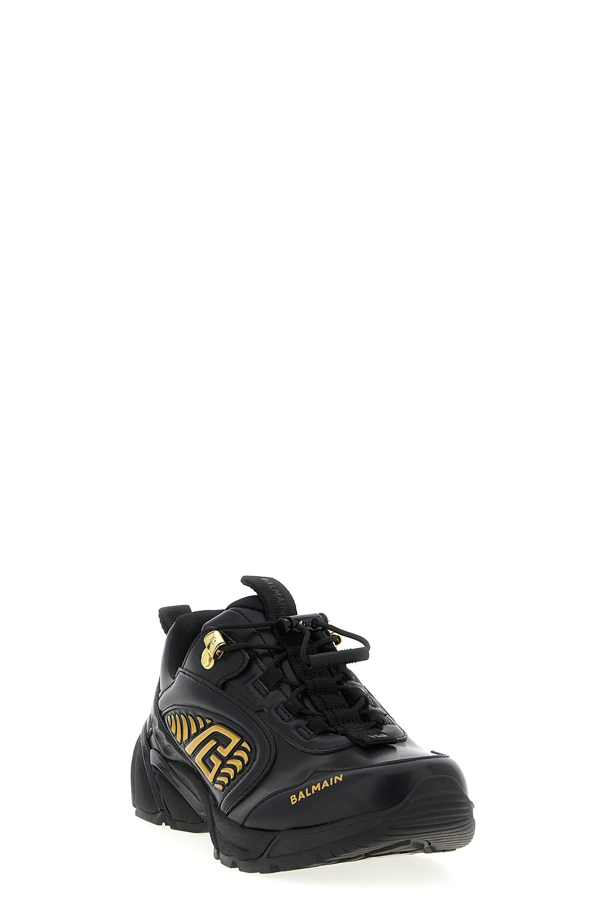 cosmic dust sneakers in glacé leather and technical materials